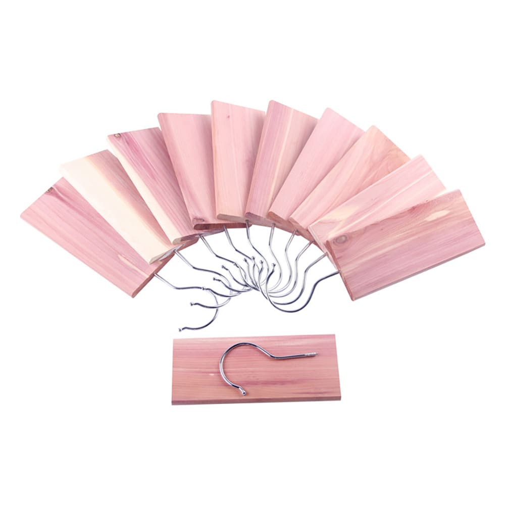 Klädhängare med cedarträ 10-pack