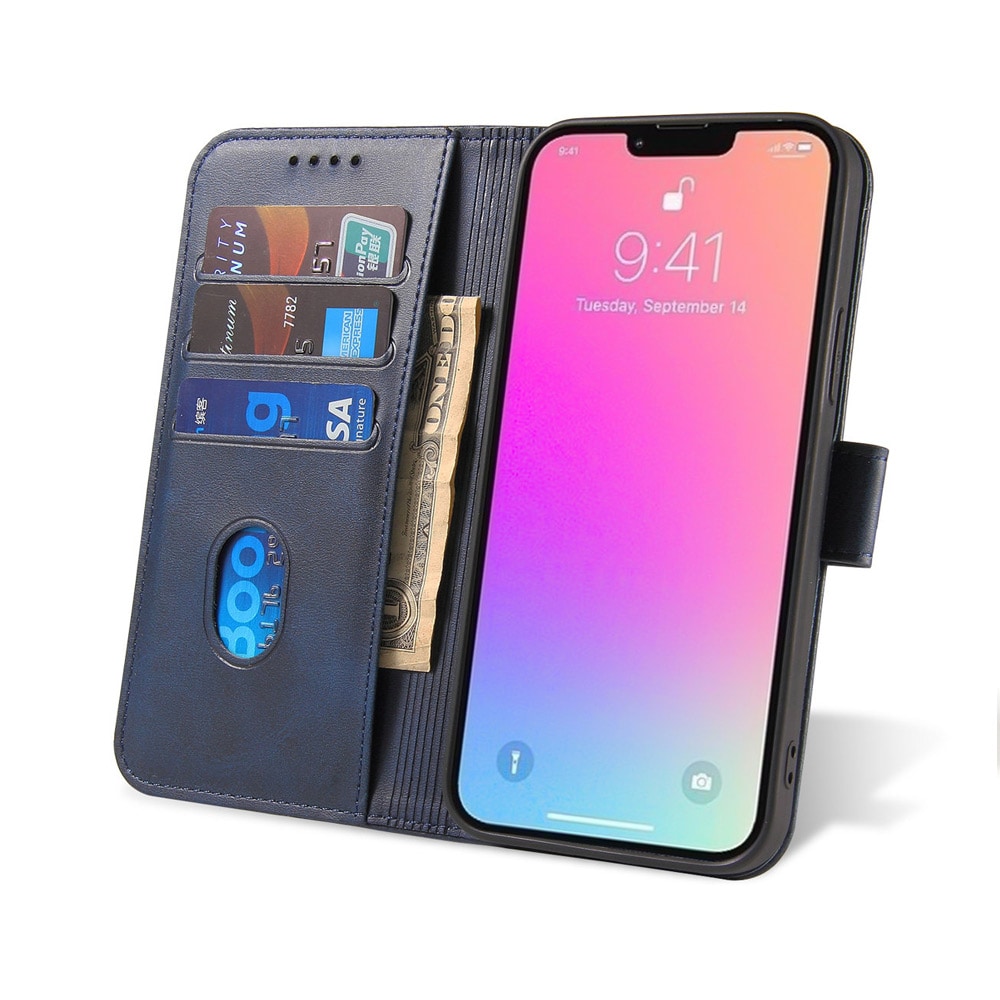 Plånboksfodral med ställ till iPhone 15 Pro - Blå
