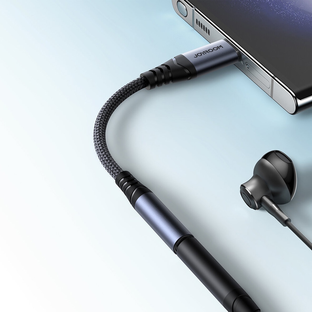 Joyroom Ljudadapter USB-C till 3,5mm - Svart