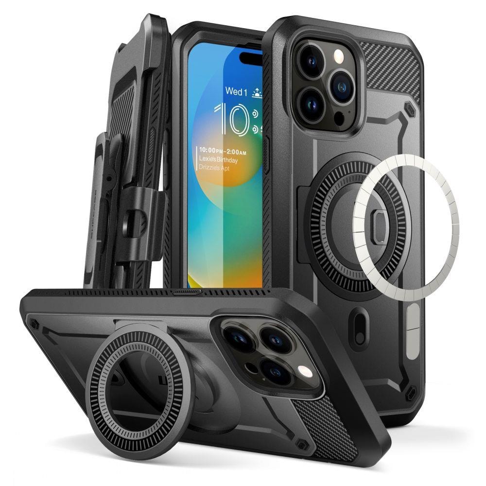 Supcase Ub Pro Mag Skyddfodral med MagSafe till iPhone 15 Pro - Svart