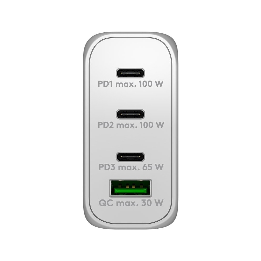 GooBay USB-C PD GaN Multiportladdare 100W - Vit