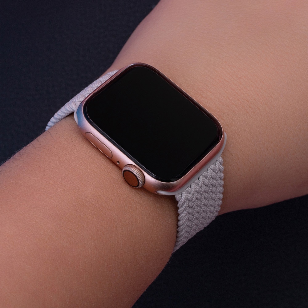 Elastiskt Armband till Apple Watch 42/44/45mm 145mm - Ljusgrå