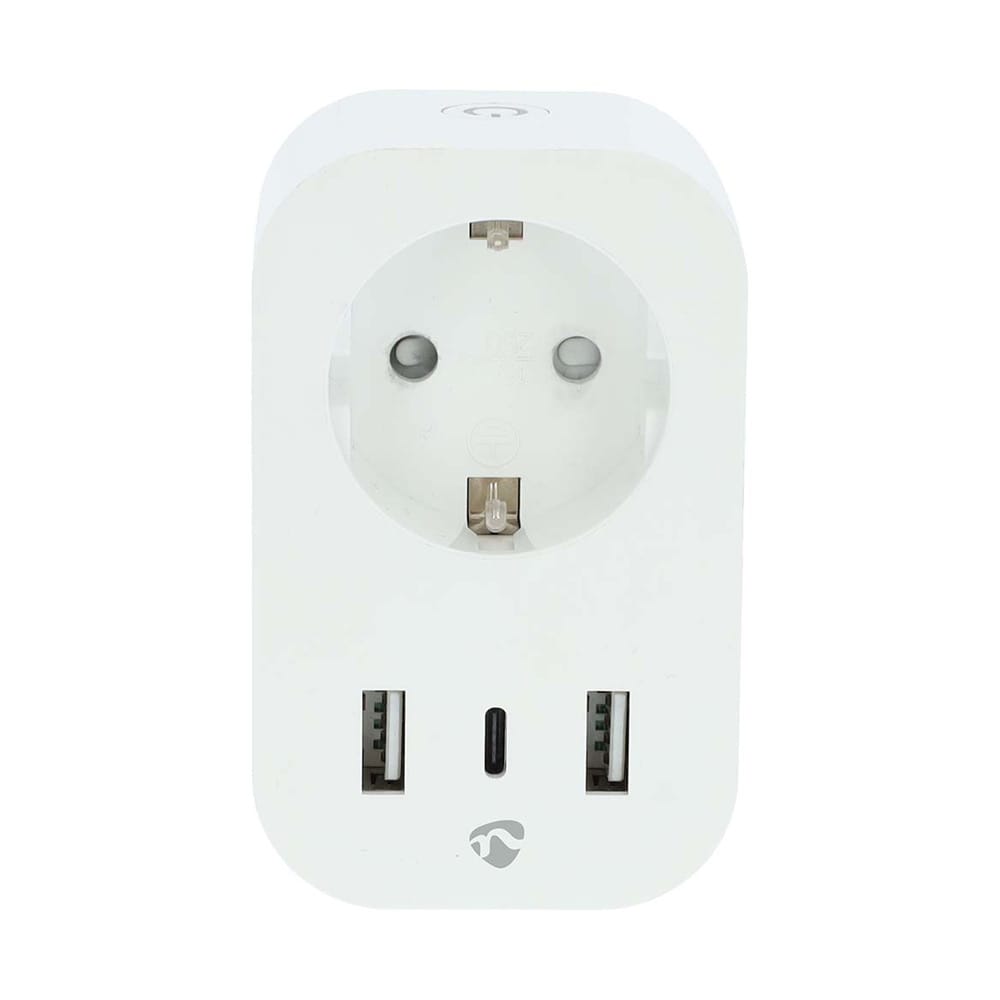 Nedis Smart Plug via Wifi med strömmätare och USB-uttag