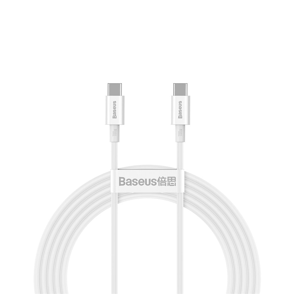 Baseus Superior USB-C-Kabel PD 100W 2m - Vit