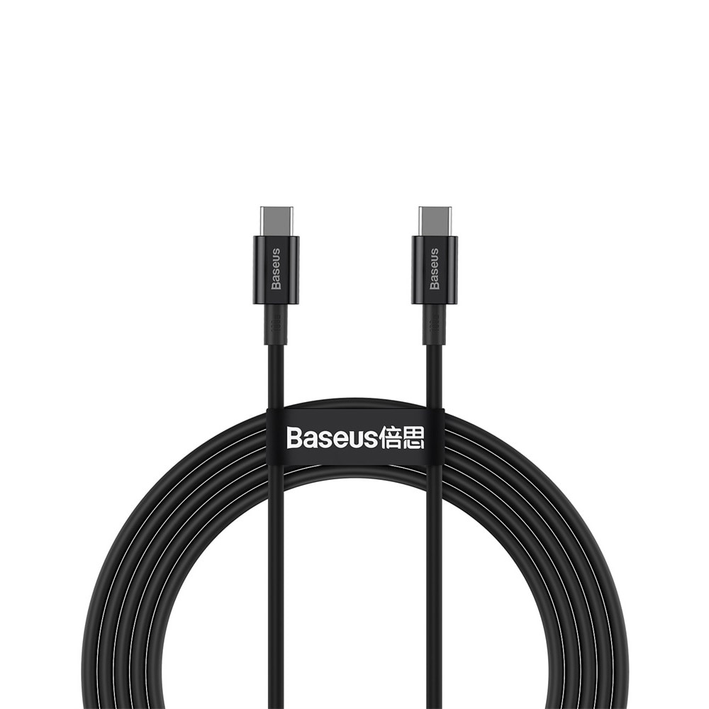 Baseus Superior USB-C-Kabel PD 100W 2m - Svart