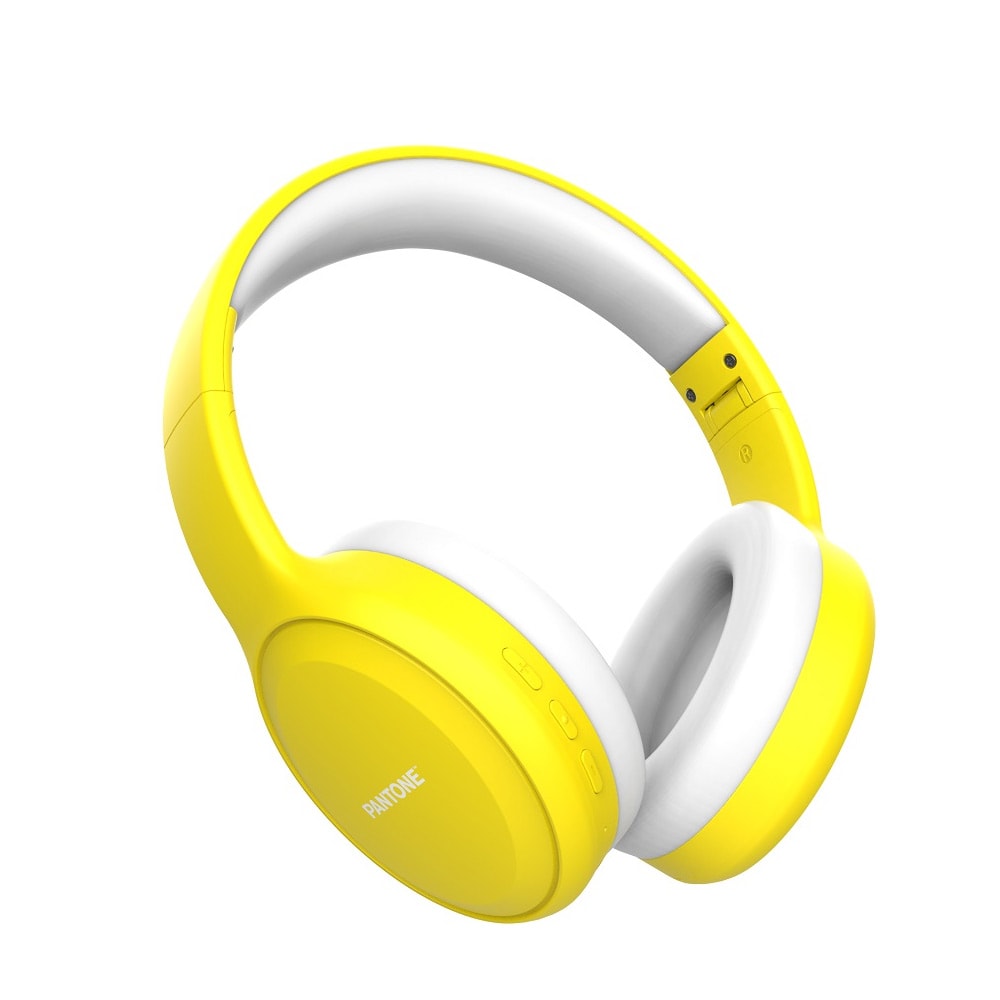 Pantone Over-Ear Bluetooth Hörlurar - Gul 102C
