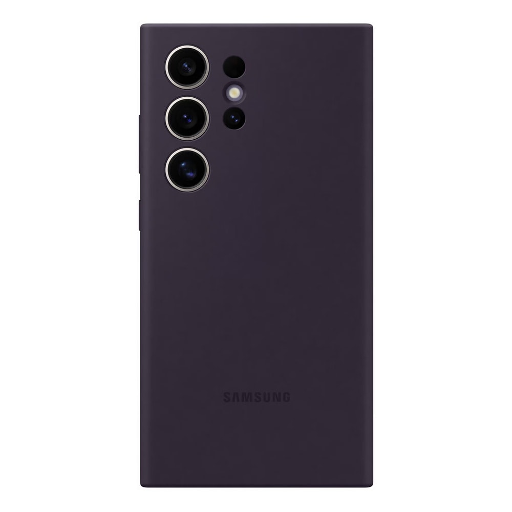 Samsung Silicone Case till Galaxy S24 Ultra - Dark Violet