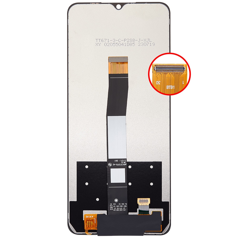 LCD-skärm till Xiaomi Redmi 10c - Svart