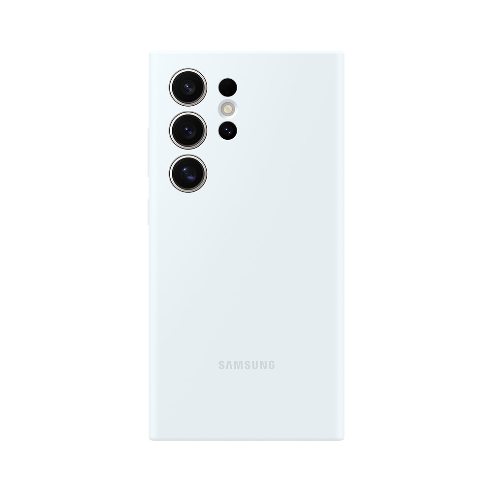 Samsung Silicone Case till Galaxy S24 Ultra - Vit
