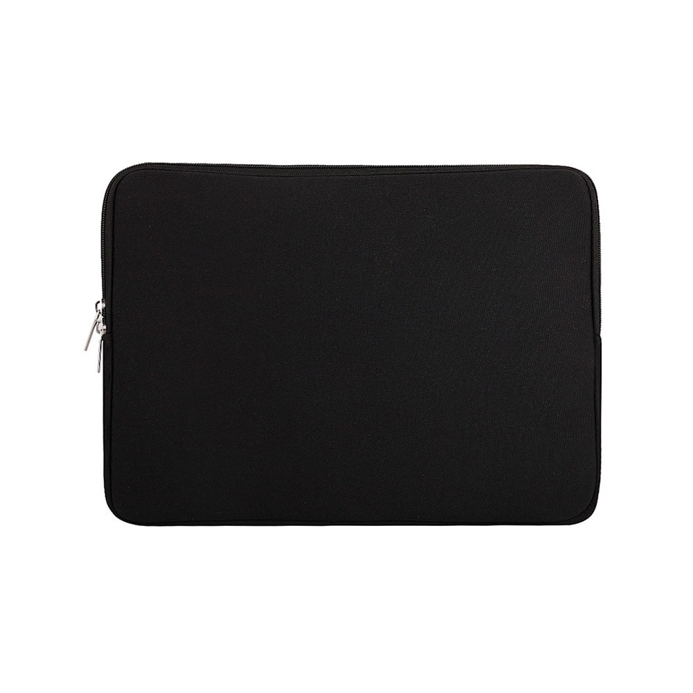 Laptopsleeve 14 tum svart – vadderat laptopfodral i neopren / sleeve för bärbar dator