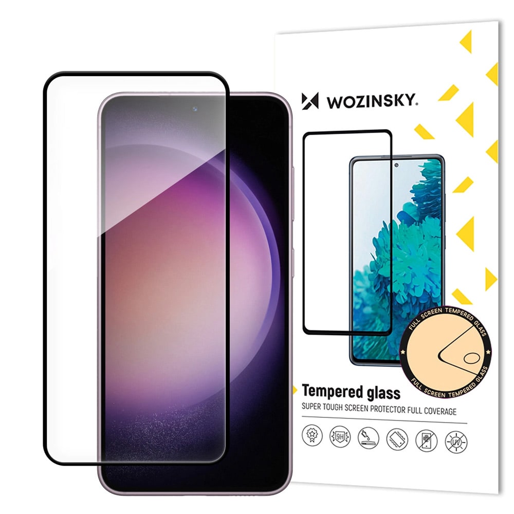 Wozinsky Full Glue Härdat skärmskydd till Samsung Galaxy S24+ - Svart Ram