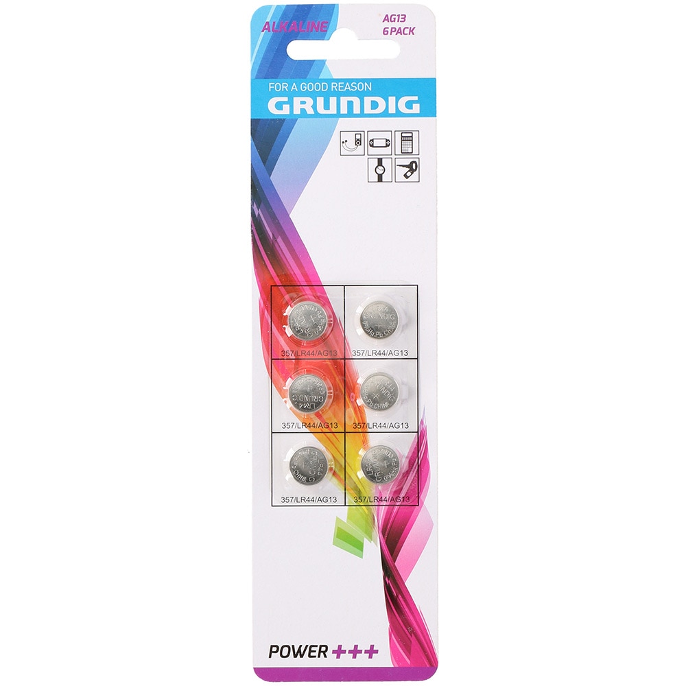 Grundig AG13 Knappcellsbatteri 6-pack