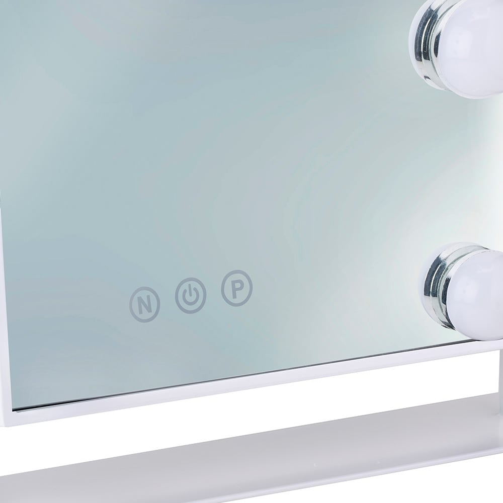 Stor sminkspegel 47cm med belysning - Tiltbar med Touchfunktion