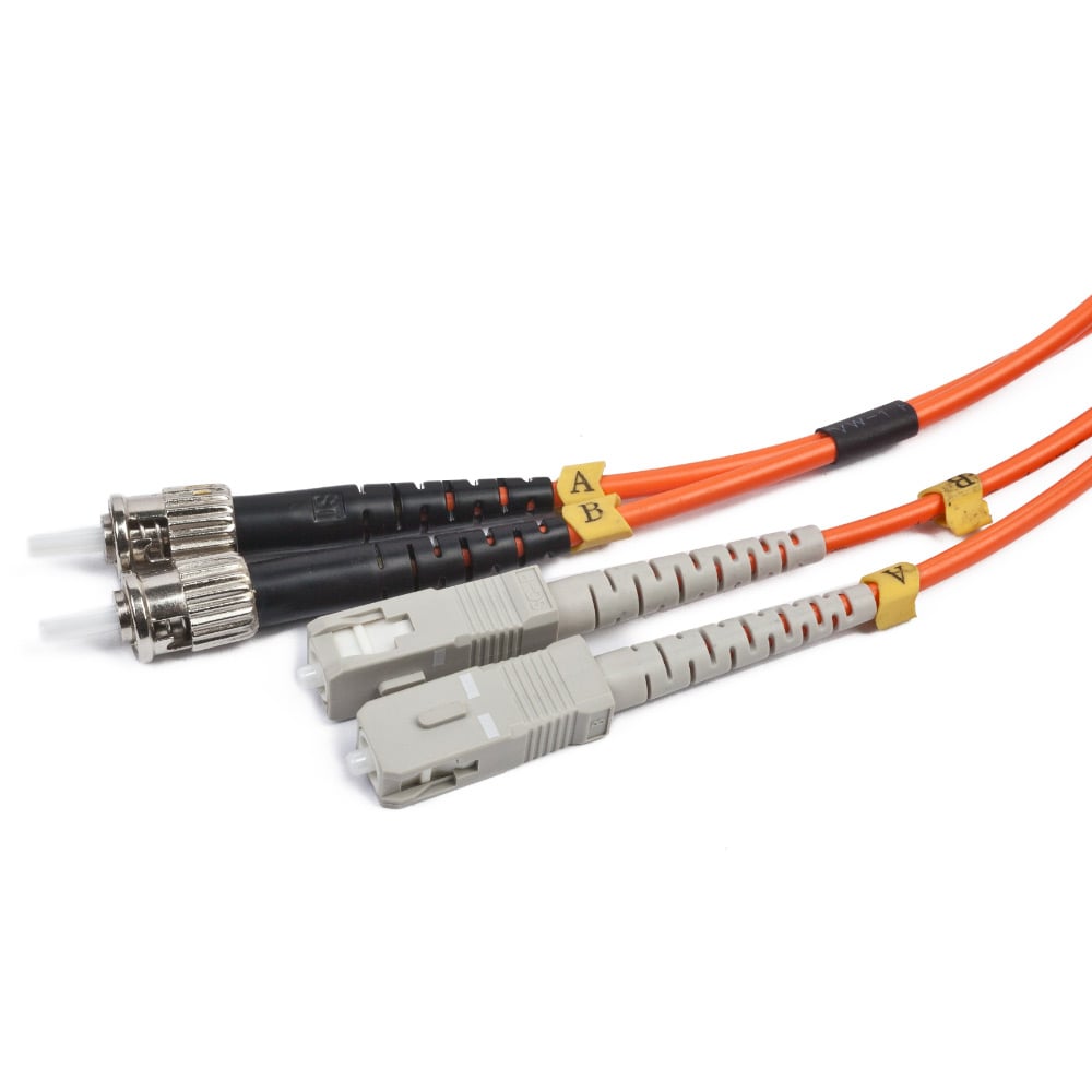 Fiberoptisk Kabel Duplex ST till SC 1m