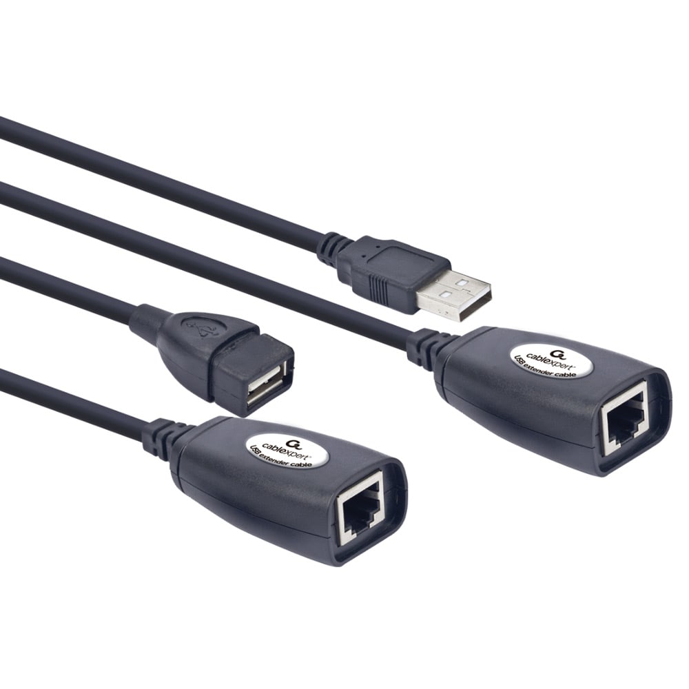 USB Förlängning via nätverkskabel - upp till 30m