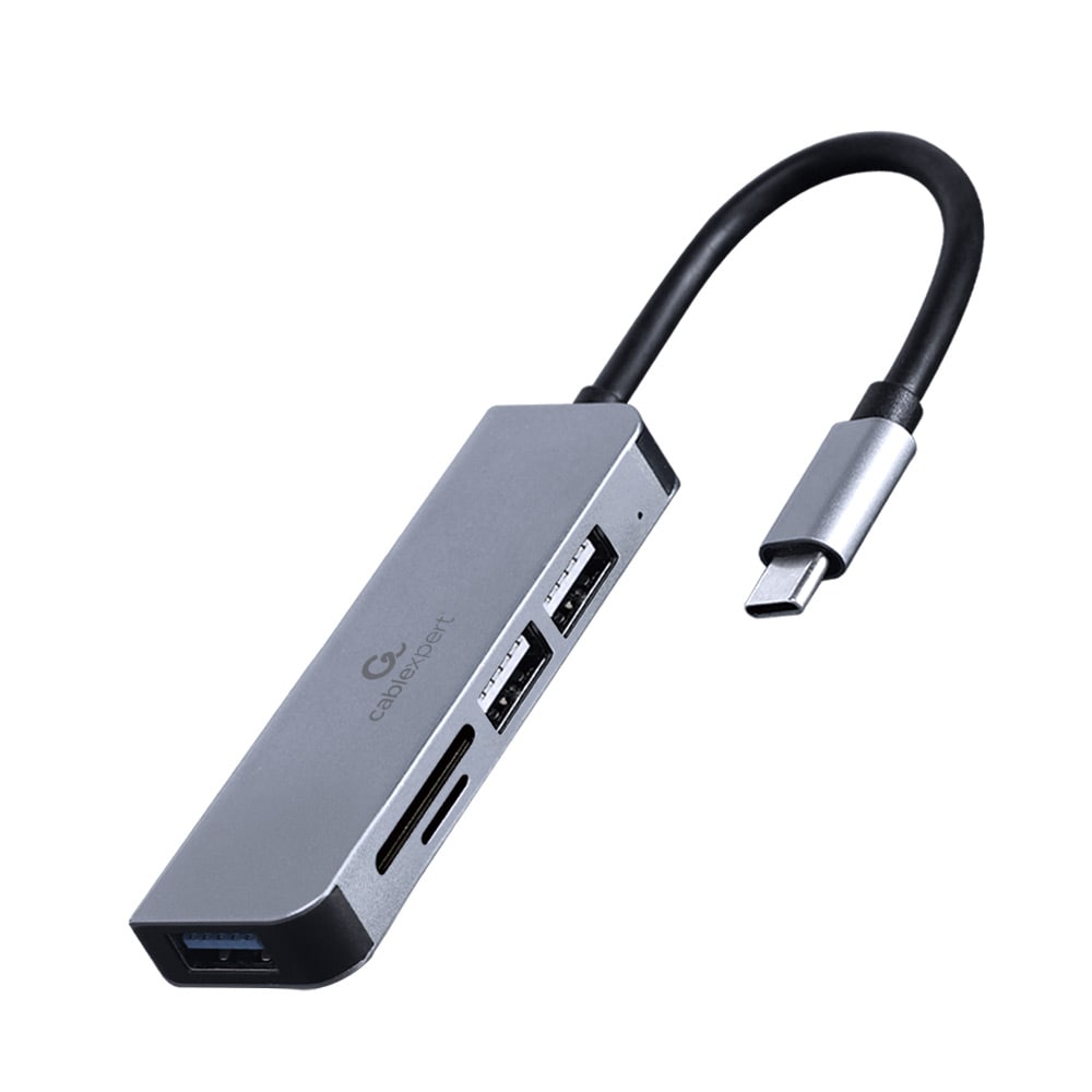 USB Hubb - USB-C till  1xUSB 3.1 2xUSB 2.0 + Minneskortläsare