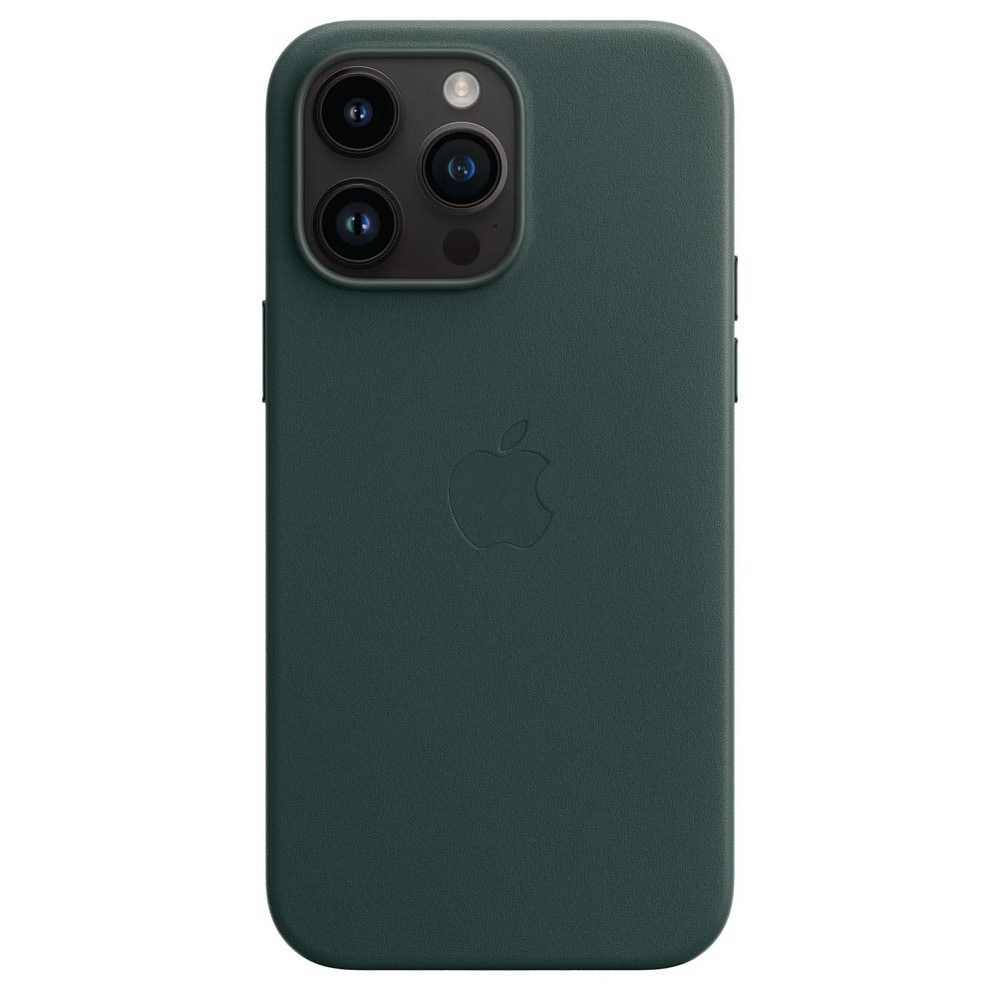 Apple Läderskal med MagSafe MPP53ZM/A till iPhone 14 - Forest Green
