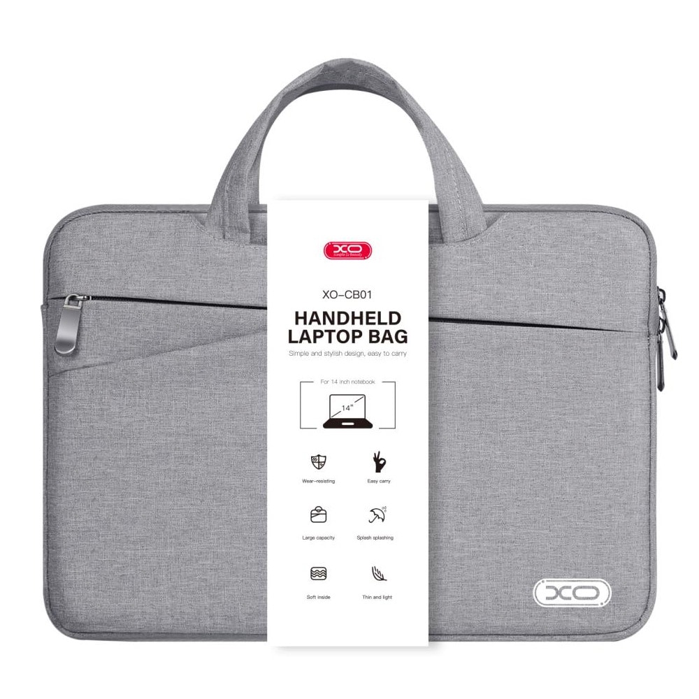 XO Laptopväska 14 tum - Grå