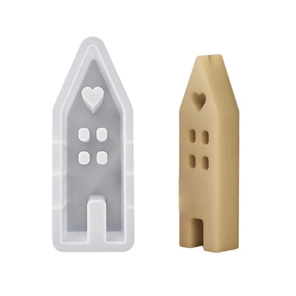 Silikonform till Ljus 9,5cm - Hus