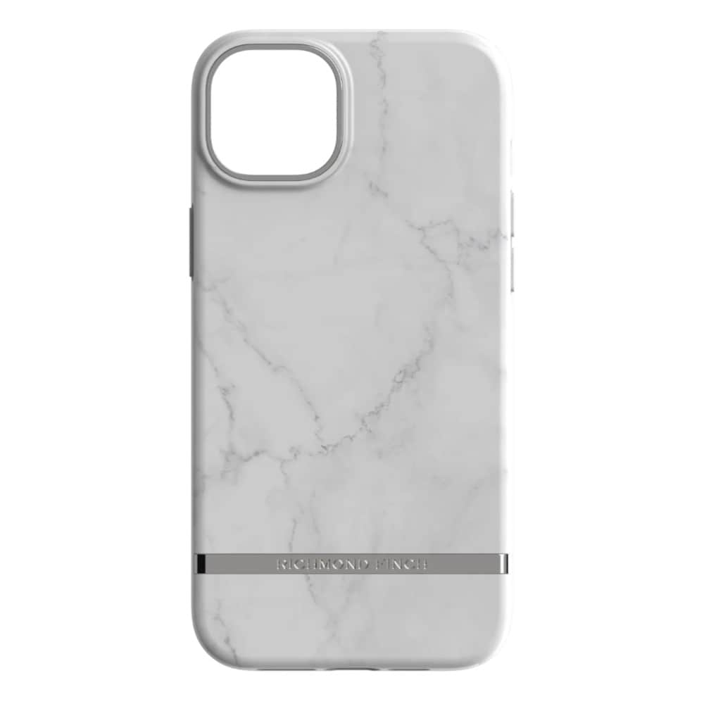 Richmond & Finch Bakskal till iPhone 14 Plus - White Marble