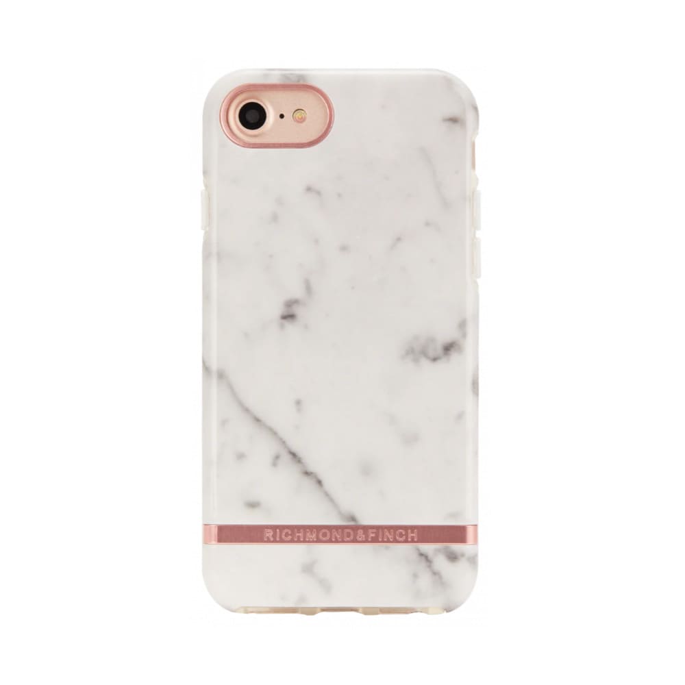 Richmond & Finch Bakskal till iPhone 12 Mini - White Marble
