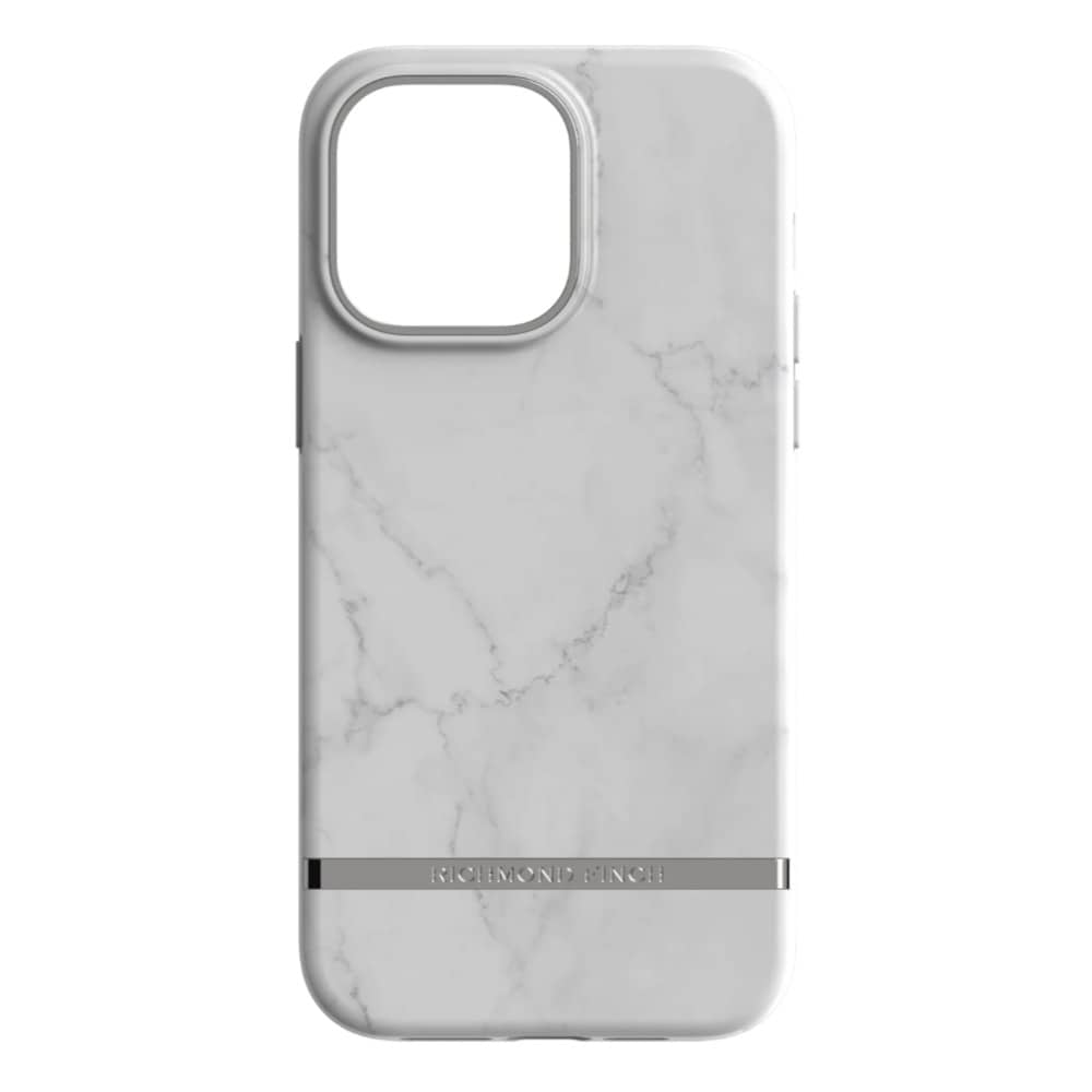 Richmond & Finch Bakskal till iPhone 14 Pro Max - White Marble