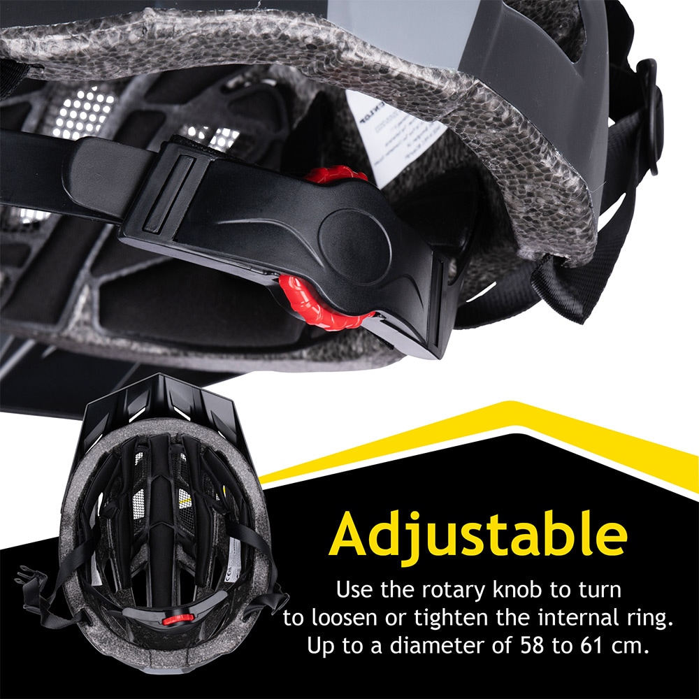 Dunlop cykelhjelm med LED 58-61 cm