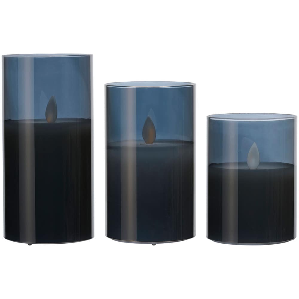 LED-Ljus i glas 3-pack