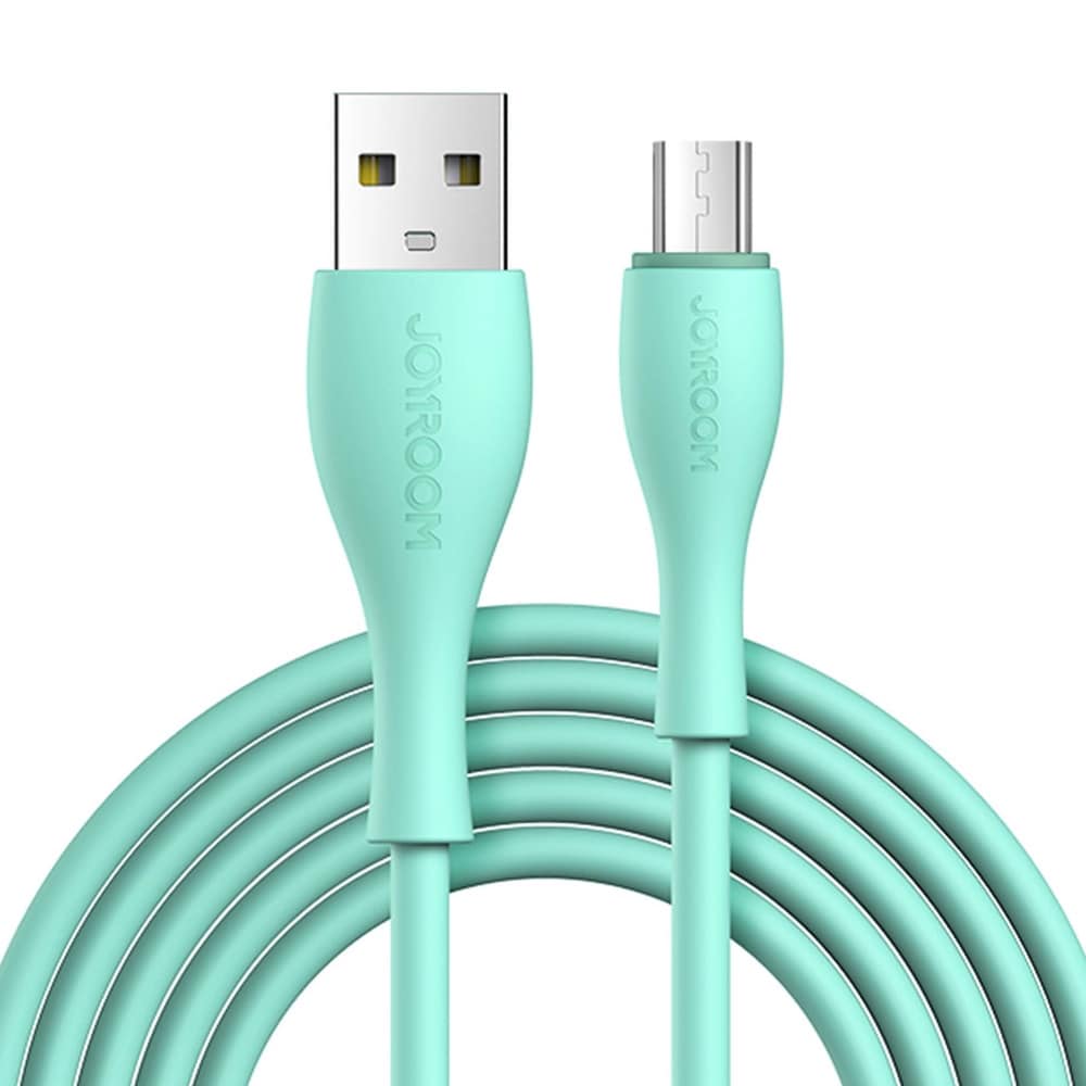Joyroom USB-kabel USB till MicroUSB 3A 2m - Grön