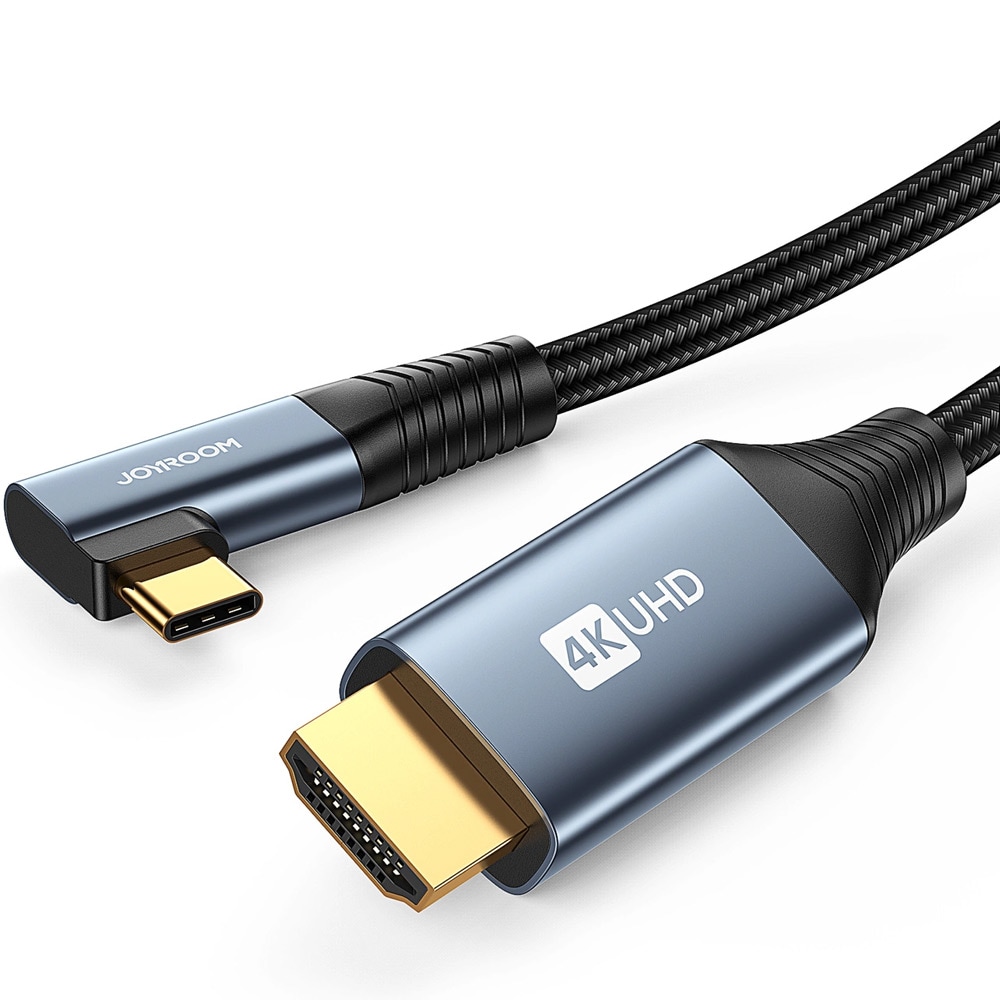 Joyroom HDMI-kabel HDMI till vinklad USB-C 4K 60Hz 2m