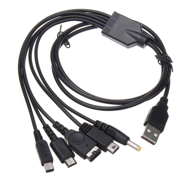 5i1 USB-kabel till Nintendo Wii U / 3DSXL / 3DS