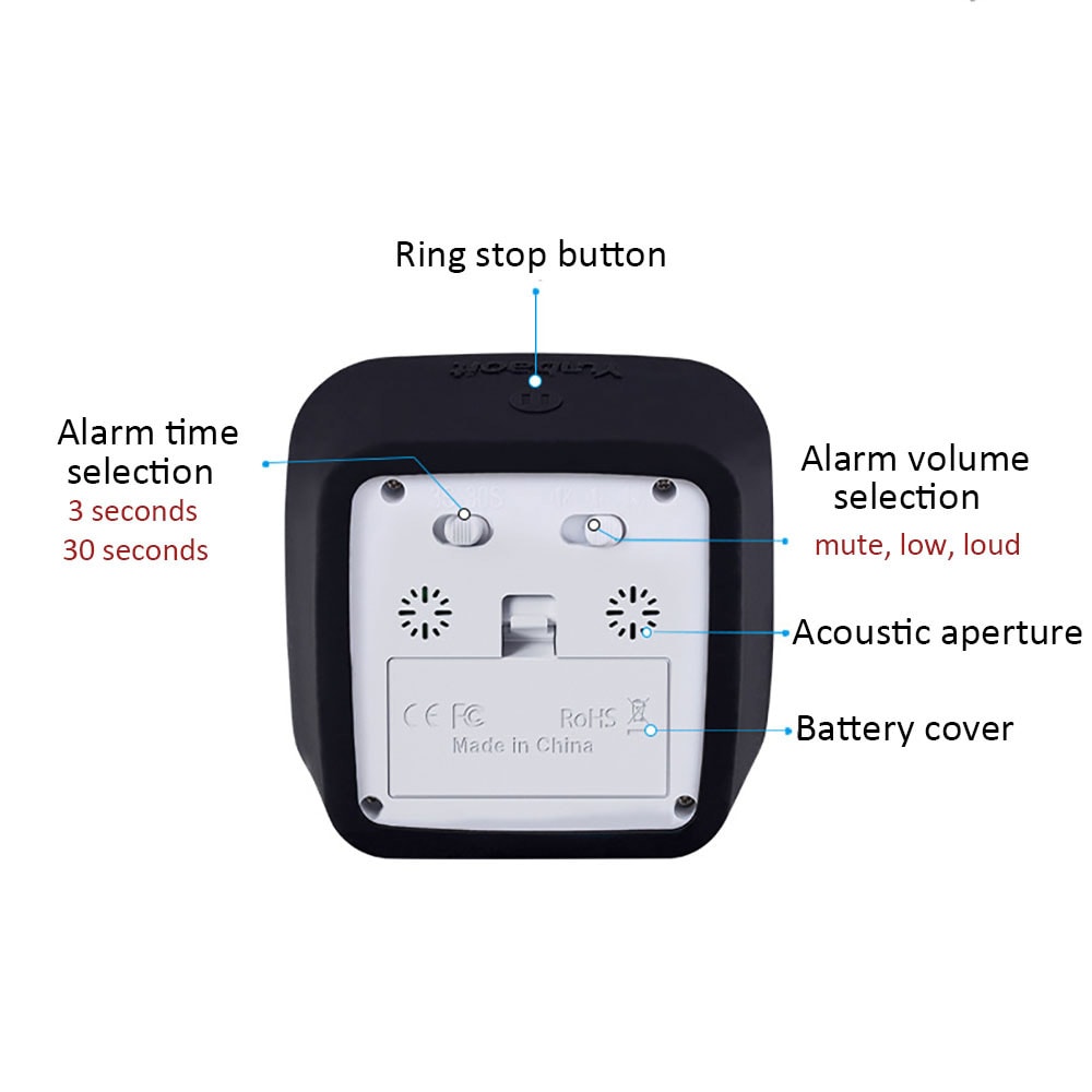 60-Minutters Analog Timer med Tydeligt Visuelt Display: Ideel til Køkkent