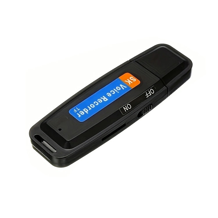 Kompakt diktafon via USB / röstinspelare / miniinspelare med klar ljudupptagning