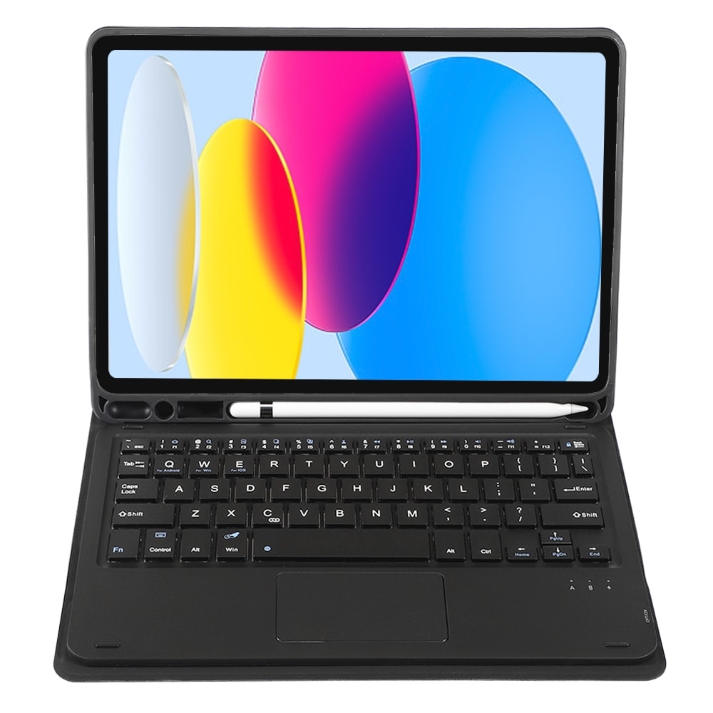 Tangentbordsfodral med ställ till iPad 10-Gen 10,9 2022 - Svart
