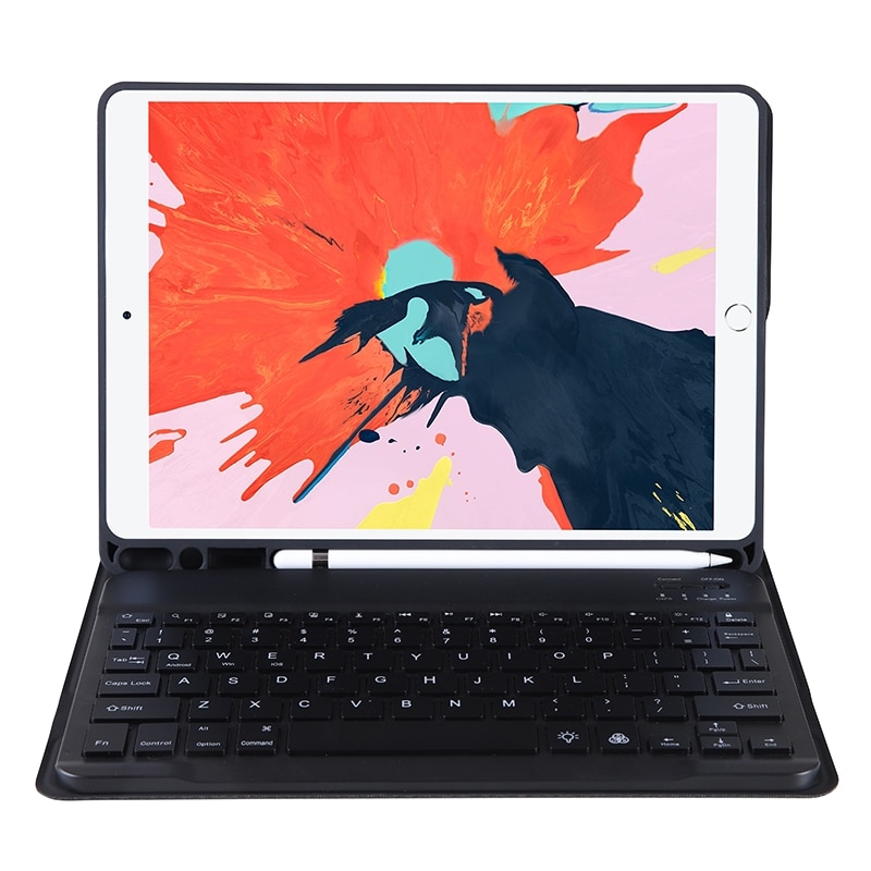 Tangentbordsfodral med ställ till iPad 9,7 / iPad Pro 9,7 / iPad Air 2 / Air (2018 & 2017) - Svart