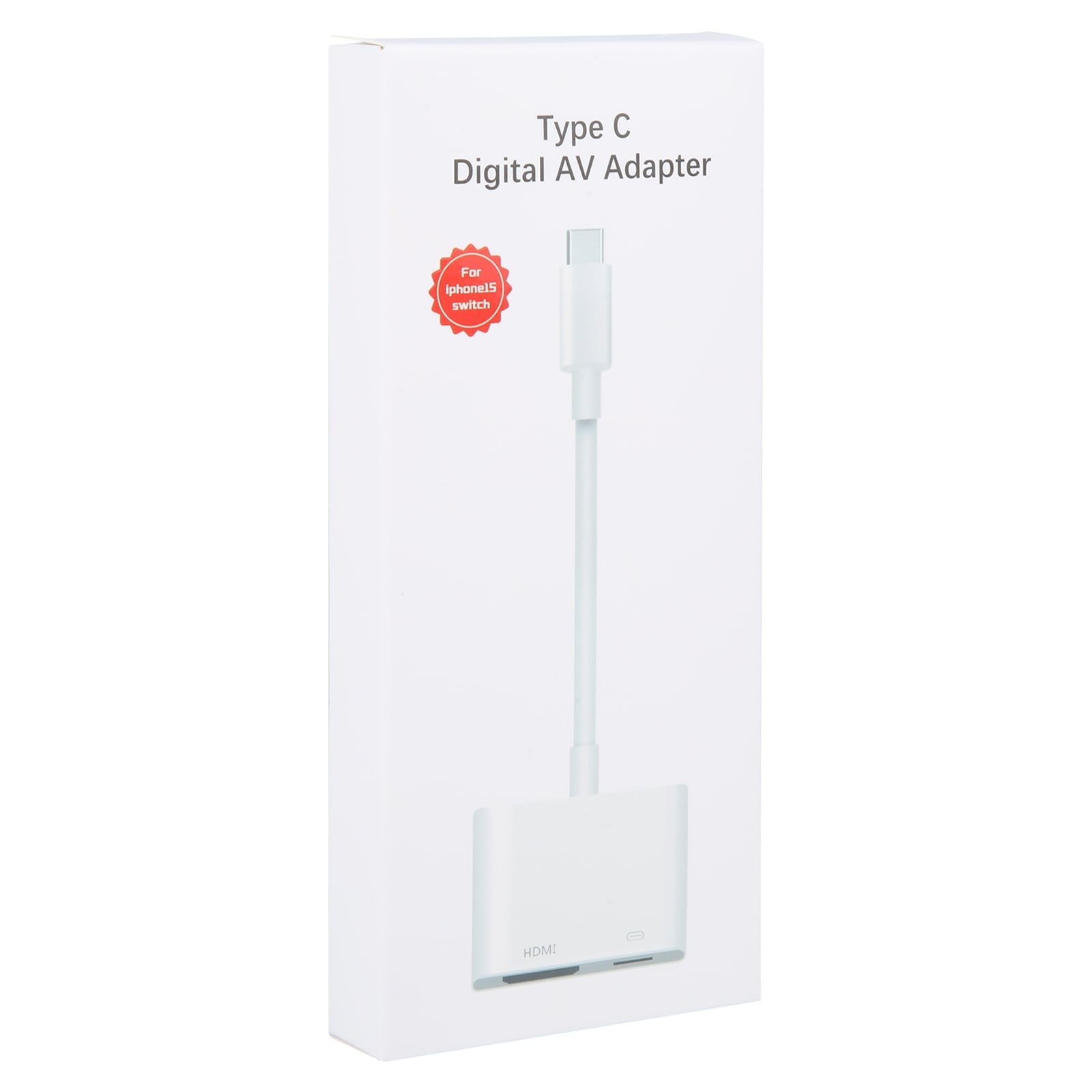 USB-adapter USB-C till HDMI + USB-C med hög upplösning