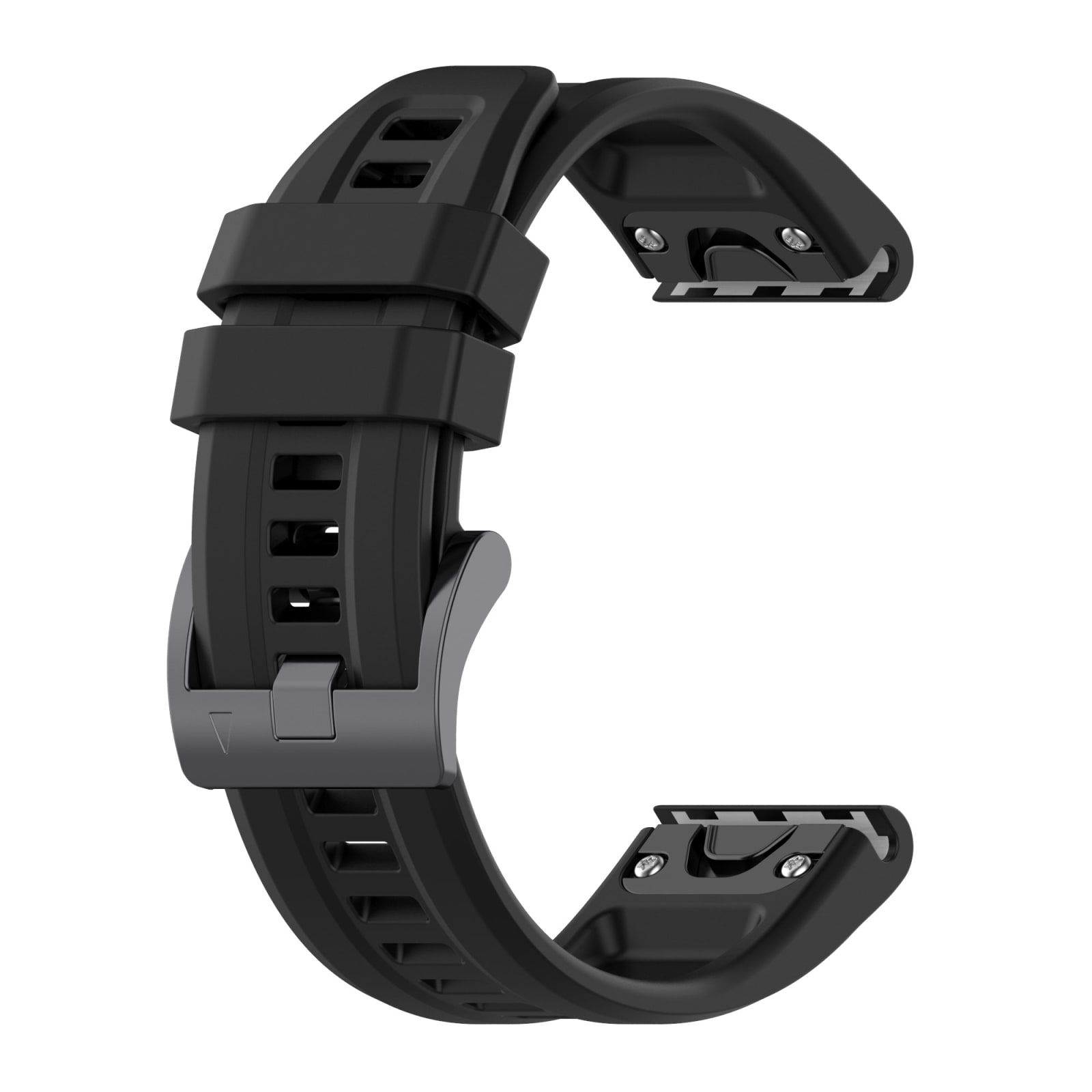 Silikonarmband till Garmin Fenix 5X Plus 26mm - Svart