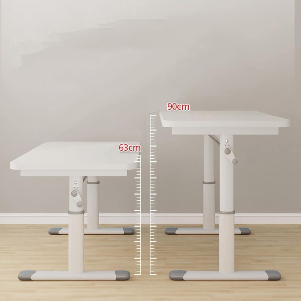 Vitt Höj och Sänkbart Skrivbord 100cm