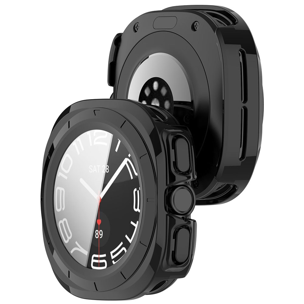 Skyddsskal med skärmskydd till Samsung Galaxy Watch Ultra 47mm - Svart