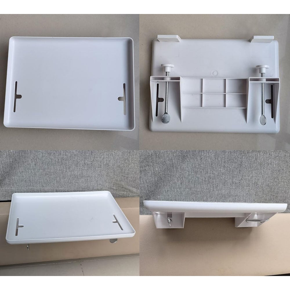 Sänghylla vit 32 x 23,3 cm / sängbordshylla / nattduksförvaring / praktisk hylla till säng