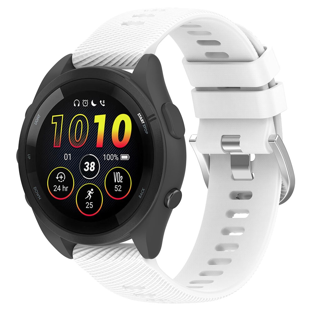 Silikonarmband till Garmin Forerunner 165 20mm - Vit