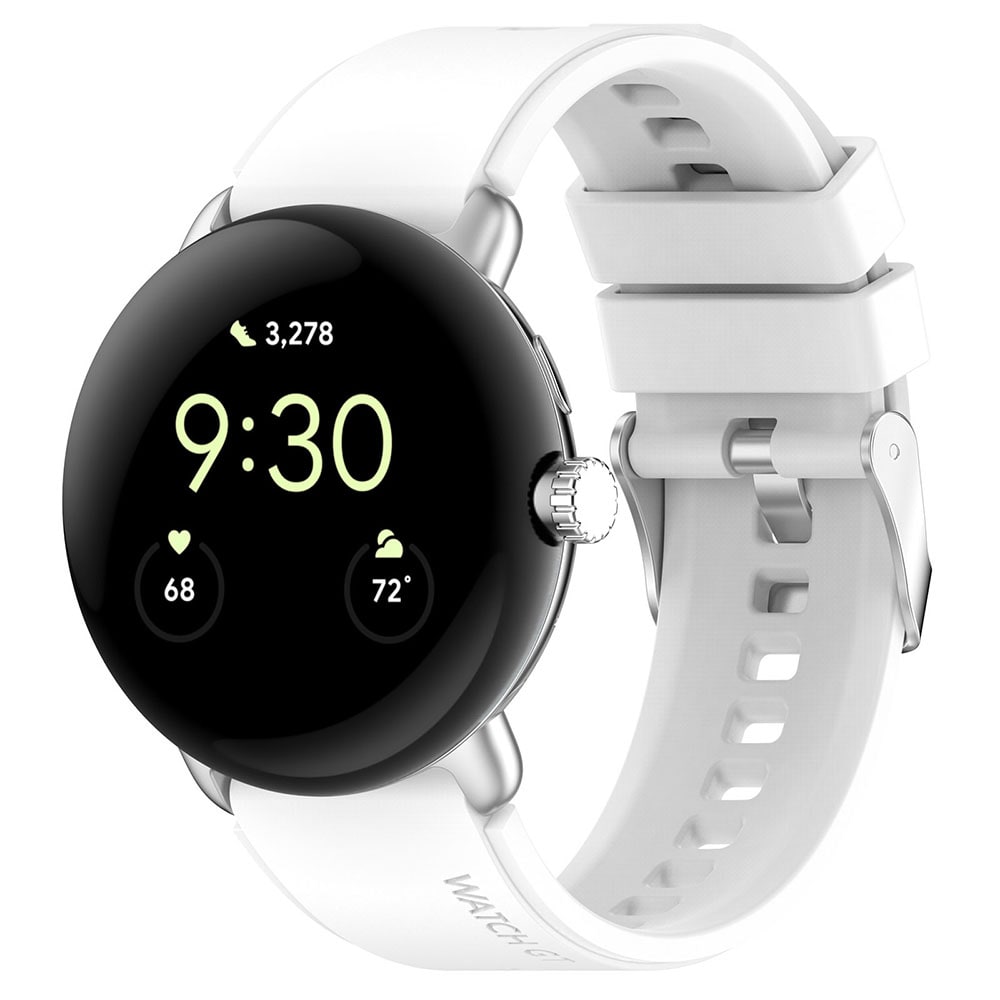 Silikonarmband till Google Pixel Watch 1 / 2 - Vit