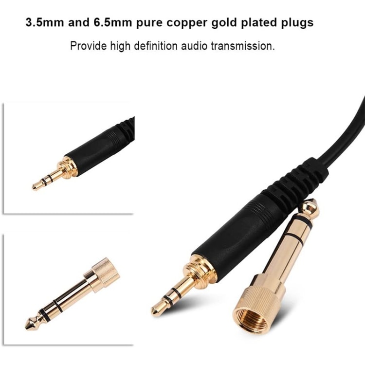 Ljudkabel till Sennheiser HD25 / HD560 / HD540 / HD430 / HD250