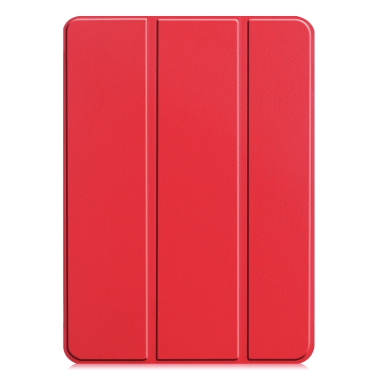 Konstläderfodral med ställ till iPad 13 (2024) - Röd