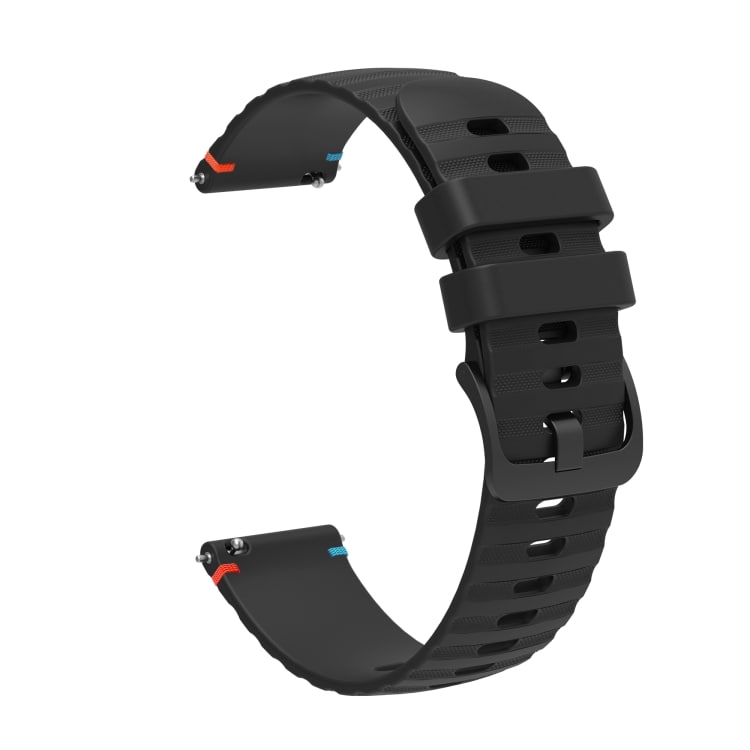 Silikonarmband till Samsung Galaxy Gear S3 Frontier  - Svart