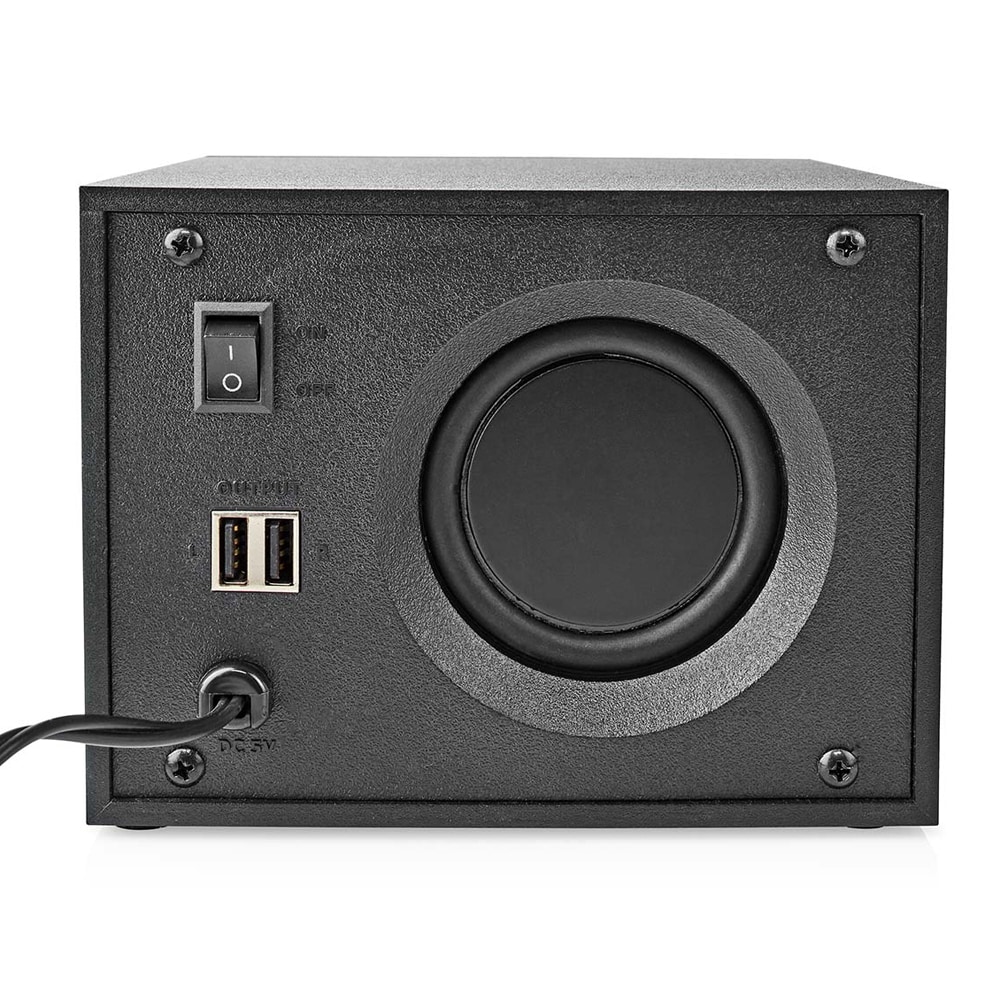 Gaminghögtalare med subwoofer och RGB-belysning