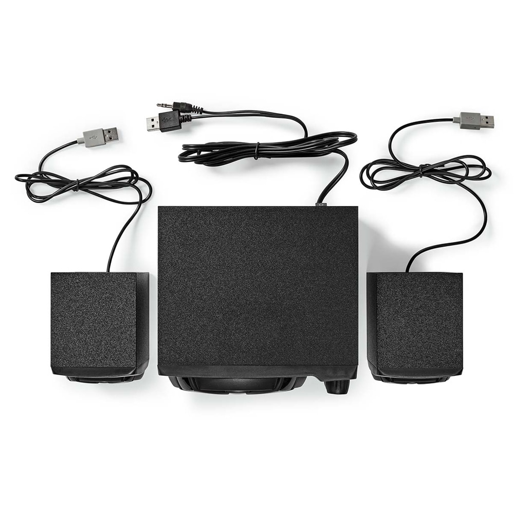 Gaminghögtalare med subwoofer och RGB-belysning
