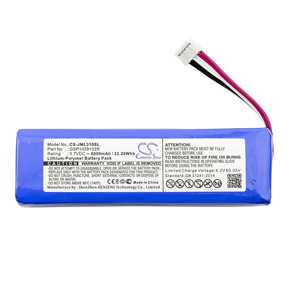 Högkapacitetsbatteri för JBL Charge 2, 2+ och 3 (2015 års version)
