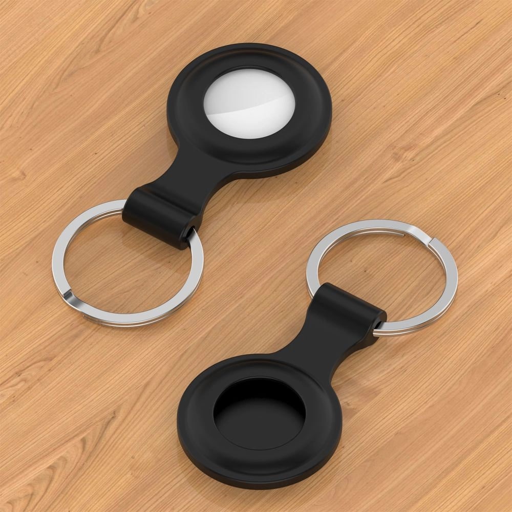 Tech-Protect Fodral med nyckelring Apple AirTag - Svart