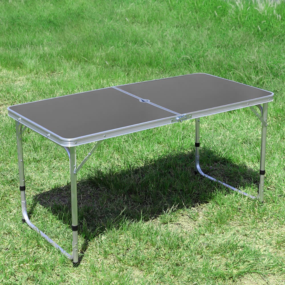 Fällbart picknickbord i aluminium med justerbar höjd